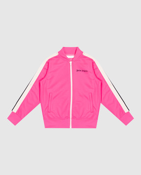 Palm Angels Дитяча рожева спортивна куртка з лампасами PGBD002S25FAB001412