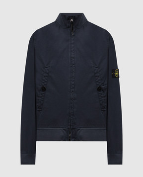 Stone Island Синяя куртка Raso Gommato 3L с логотипом K1S154100012S0034