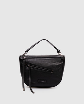 Gianni Chiarini Чорна шкіряна сумка крос-боді Cindy з логотипом BS11701MUS