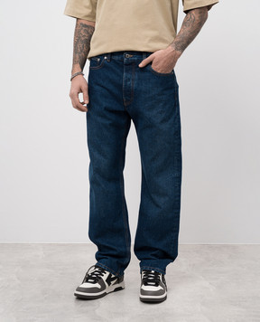 Off-White Сині джинси Arr skate з патчем логотипа OMYA138C99DEN001