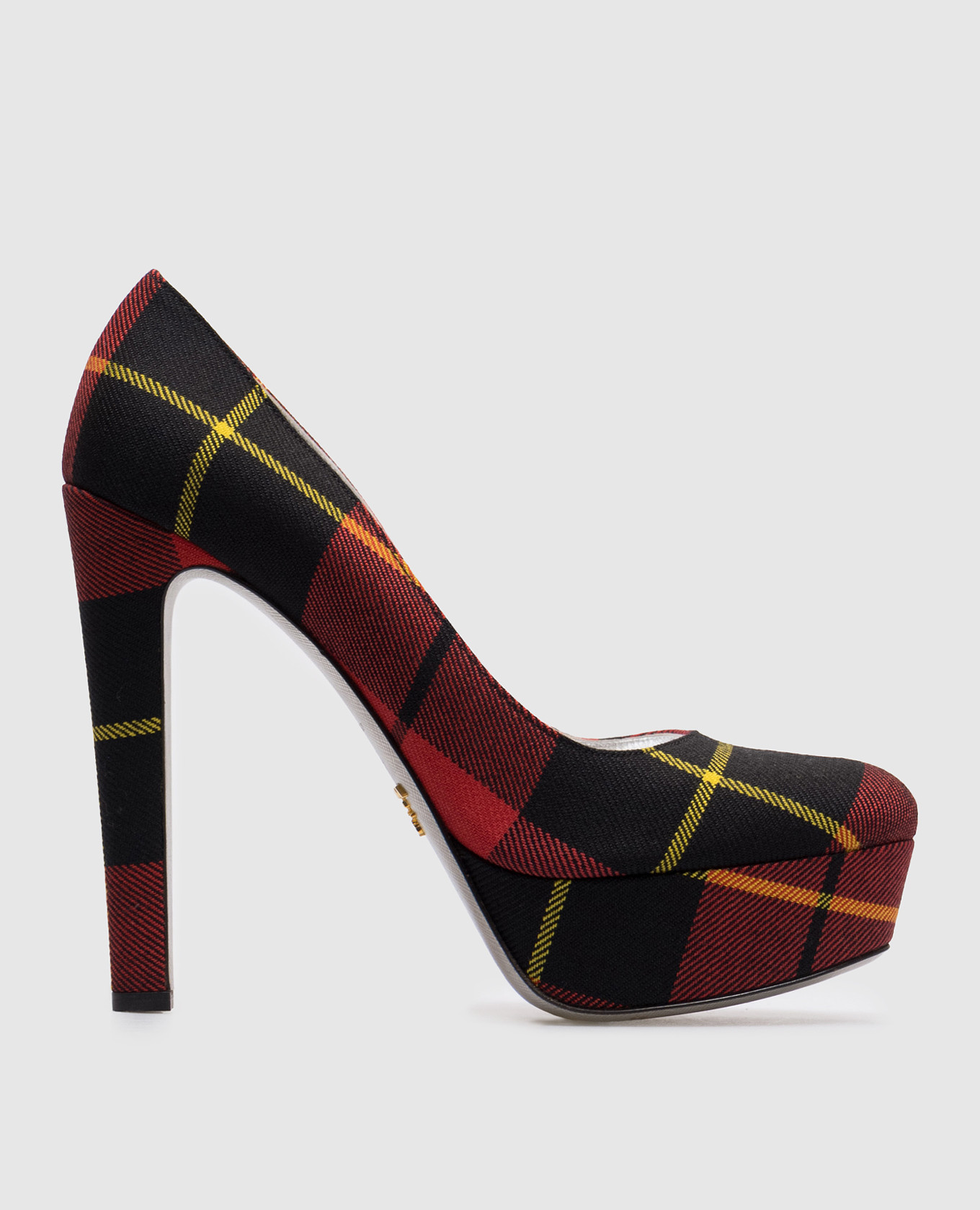 Красные лодочки Tartan в клетку