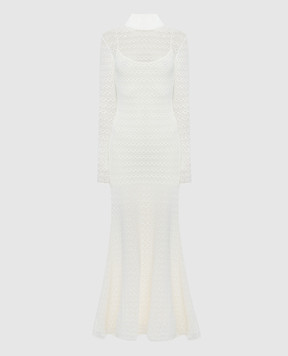 Tom Ford Белое ажурное платье макси ACK423YAX637