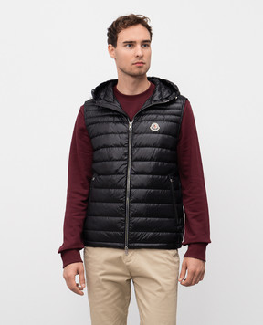 Moncler Чорний пуховий жилет Orant K20911A00104597YG