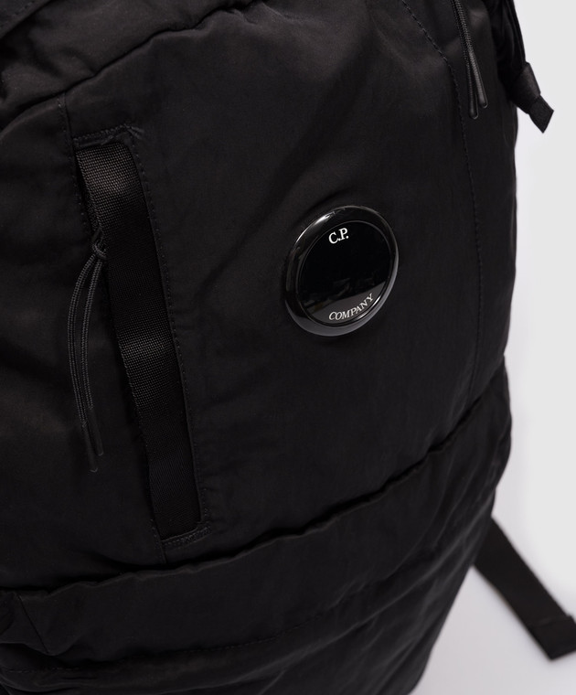 C.P. Company Черный рюкзак Nylon B с логотипом MAC303A005269G изображение 4