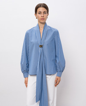 Max Mara Блакитна блуза DISCO в смужку DISCO