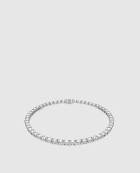 Swarovski Сріблясте кольє Matrix Tennis з кристалами 5599153