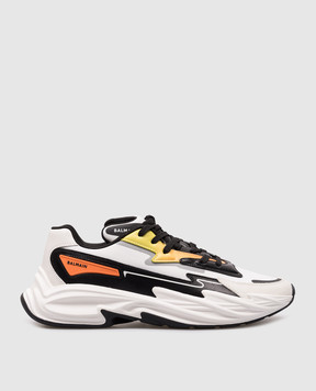 Balmain Белые кроссовки Run-Row с логотипом. DM1VI355LWBO