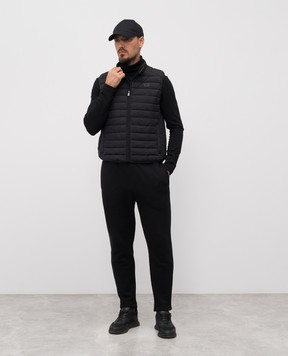 Trussardi Черный жилет с эмблемой F006M000011NMO802N10