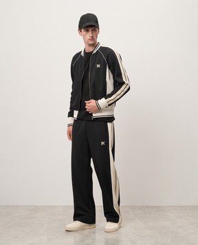 Palm Angels Чорні спортивні штани з вишивкою логотипа PMCJ041F24FAB001