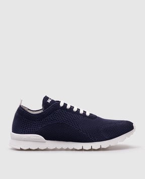 Kiton Сині кросівки з вишивкою логотипа USSFITSN00809