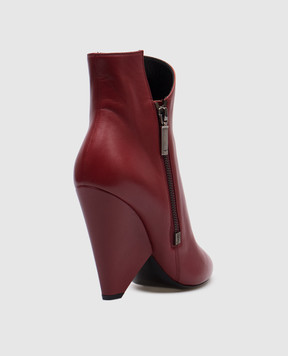 Saint Laurent Червоні шкіряні ботильйони 541977