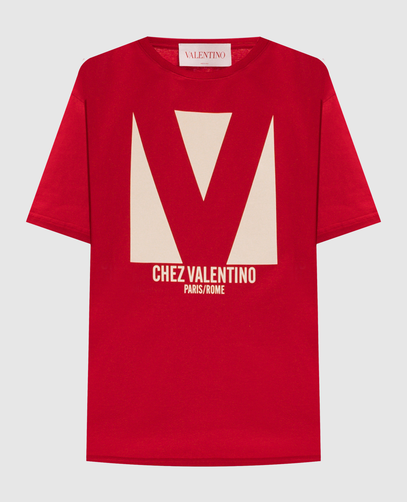 

Красная футболка с принтом CHEZ VALENTINO, Красный, Футболки