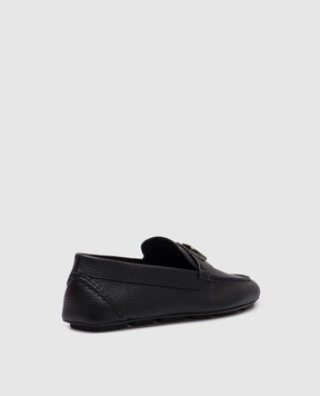 Valentino Чорні шкіряні мокасини VLOGO 6Y2S0G30BNT