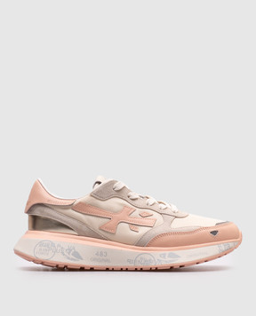 Premiata Бежевые комбинированные кроссовки LAURYN LAURYN