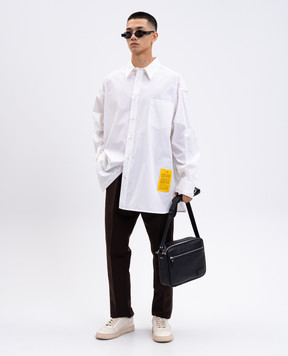 Maison Margiela MM6 Коричневі штани з вовною SH2KA0042M35612
