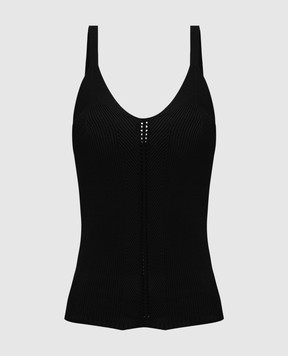 PROENZA SCHOULER Черный топ Gene с шелком WL2527582KY344