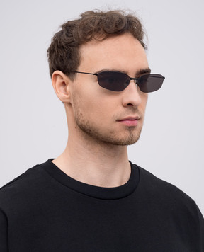 Balenciaga Черные очки Invisible Oval 812822T0005