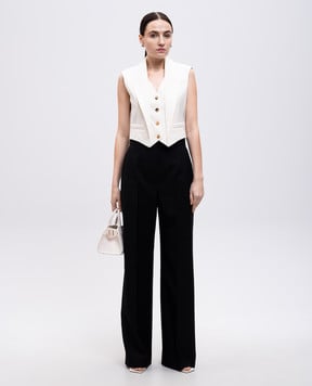 Alexander McQueen Бежевый жилет из шерсти 813293QJADK