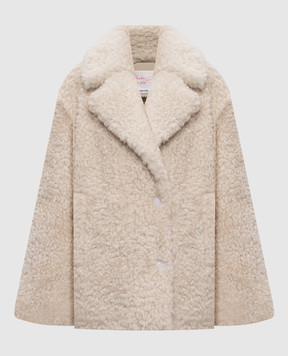 Babe Pay Pls Белая дубленка 2310PERLA
