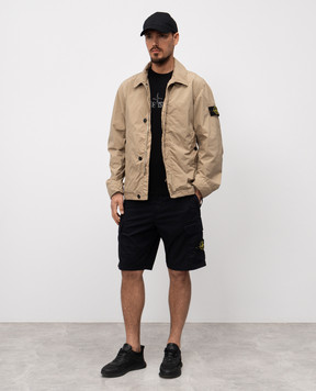 Stone Island Бежева куртка з логотипом K1S154100025S0042