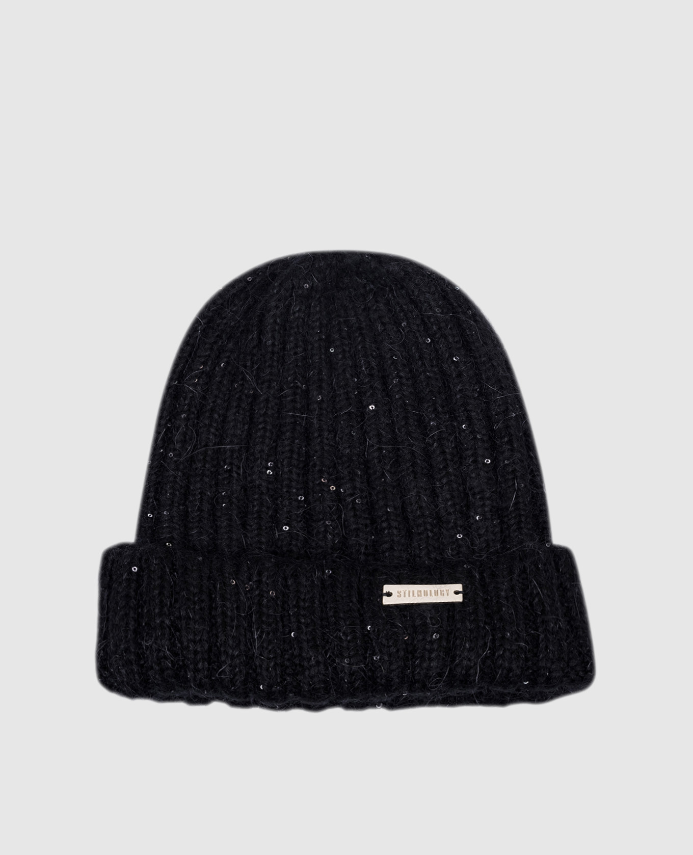 

Черная шапка с пайетками, Черный, Шапки