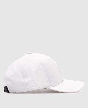Stone Island Дитяча біла кепка з вишивкою емблеми логотипа K1S169100912S0065