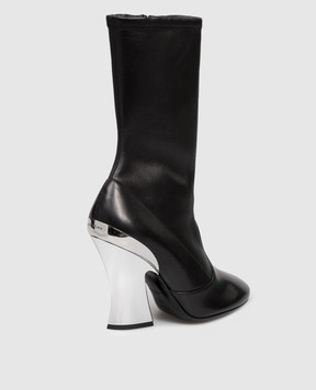 Givenchy Черные кожаные ботильоны с логотипом BE6055E2EC