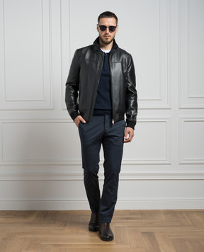 Cashmere&Whiskey Синее поло с шелком и кашемиром FS06