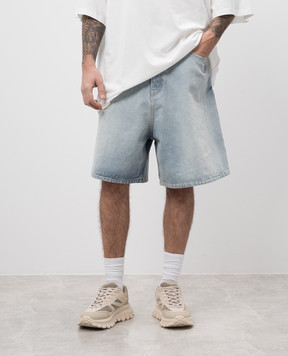 Vetements Блакитні джинсові шорти з патчем логотипа UA66SS500Lm