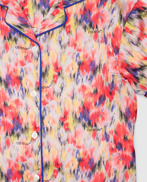 Off-White Дитяча блуза Watercolor в принт OGGG002S25FAB002