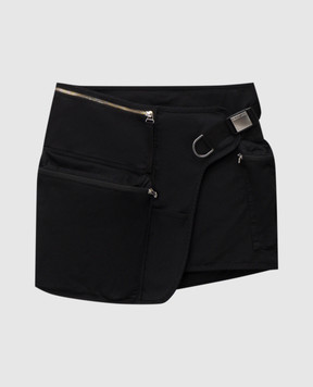 Helmut Lang Чорна спідниця на запах P03HW301