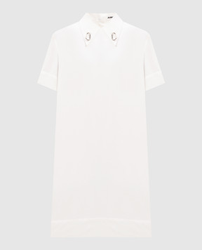 Jil Sander Біла сукня з металевими декоративними елементами J02CT0503J45266
