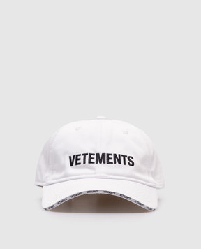 Vetements Біла кепка з вишивкою логотипа UA66CA120W