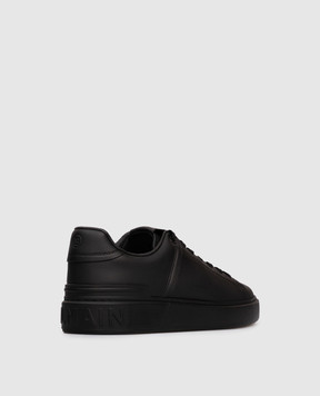 Balmain Черные кожаные кроссовки B-Court FM1VI288LVTR