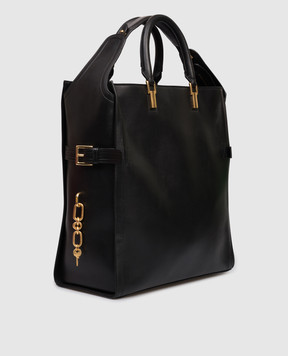 Balmain Чорна шкіряна сумка Basket FN1FH013LORL