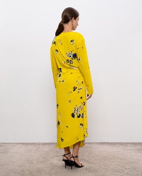 PROENZA SCHOULER Жовта сукня Тrudie з шовком R2543027BYP297S