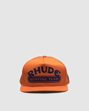 Rhude Оранжевая кепка HUNTING TEAM с логотипом RHFW24HA01005