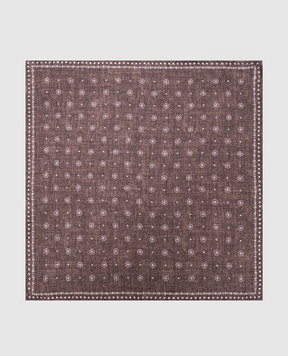 Brunello Cucinelli Двухсторонний платок-паше в принт MR8920091