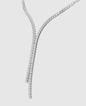 Swarovski Серебристые бусы Matrix Y с кристаллами 5707988