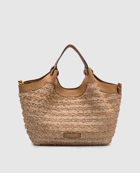 Gianni Chiarini Бежевая сумка-тоут DUA BS11119FROU