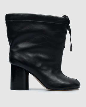 Maison Margiela Черные кожаные ботильоны с вырезом S58WU0416P7122
