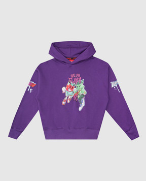 Sprayground Детское фиолетовое худи Characters Fight SPY1279EPRPL