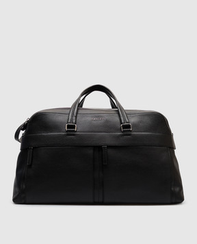 Orciani Черная кожаная дорожная сумка Duffle Micron P00723MICNER