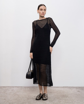 PROENZA SCHOULER Чорна ажурна сукня Miriam WL2537608KC136