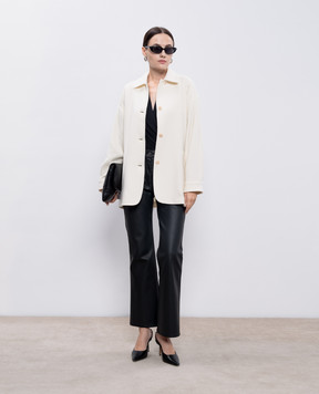 Max Mara Белое пальто ELIGIO из шерсти и кашемира ELIGIO