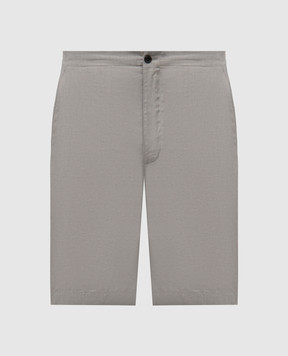 Loro Piana Шорты Nolan цвета хаки из льна FAP4184