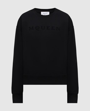 Alexander McQueen Чорний світшот з логотипом 839216QTADU