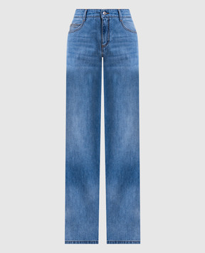 Ermanno Scervino Синие джинсы с логотип патч D477P367GKW