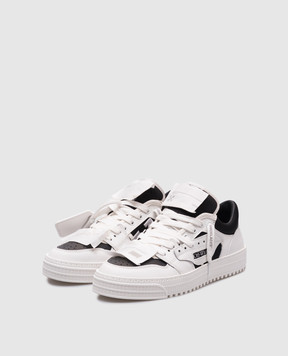 Off-White Белые комбинированные кеды Low 3.0 OMIA29KS25LEA004