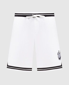 Dolce&Gabbana Білі шорти з нашивкою логотипа GP05GZFI5IH